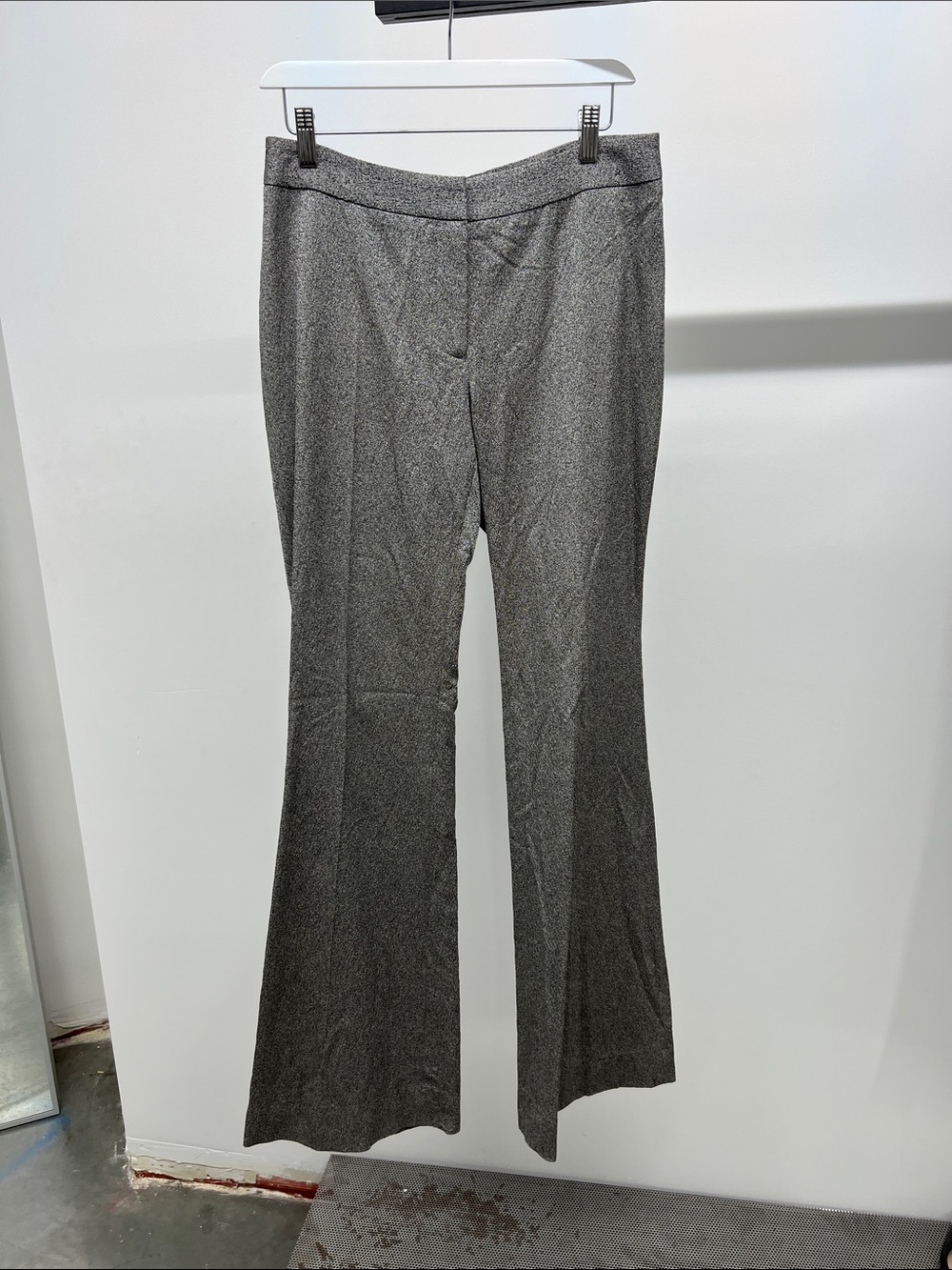 Burberry Gray Tweed Flare Pants